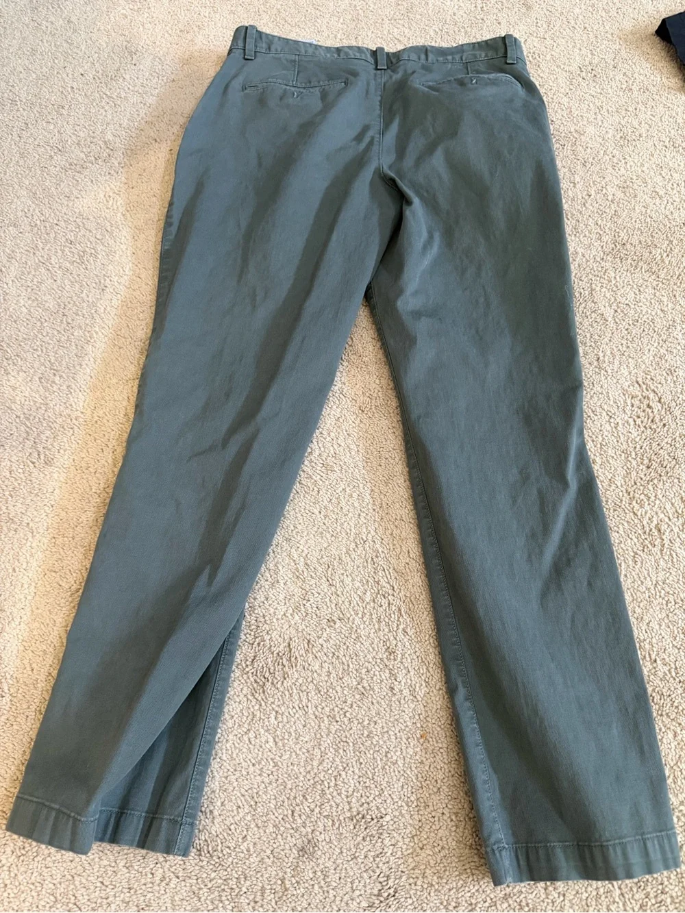 Banana Republic Aiden Fit Chino Pants 32x30 Gray Green